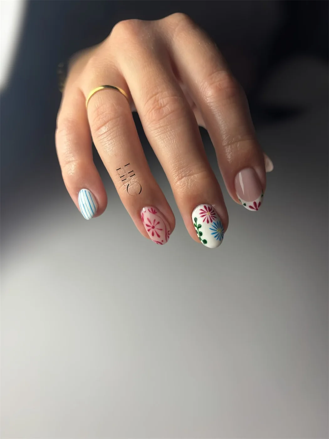 Detail einer individuellen Nagelkunst-Arbeit von LILO
